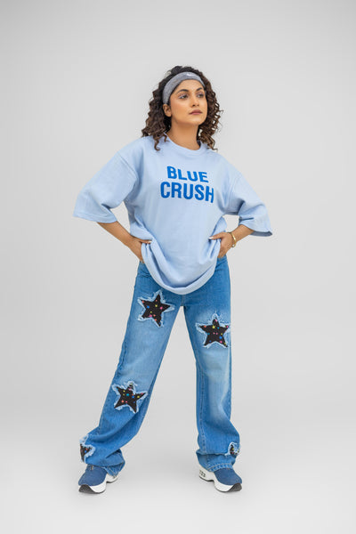 Blue Crush Oversized Tee