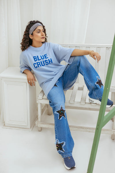 Blue Crush Oversized Tee