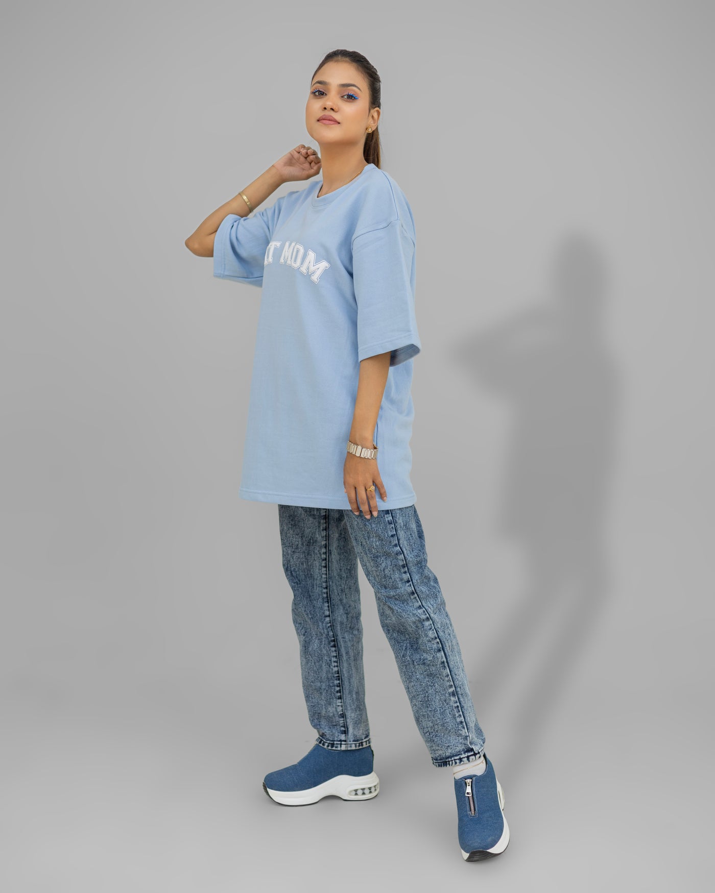 Sky Sparkle Over Sized Tee