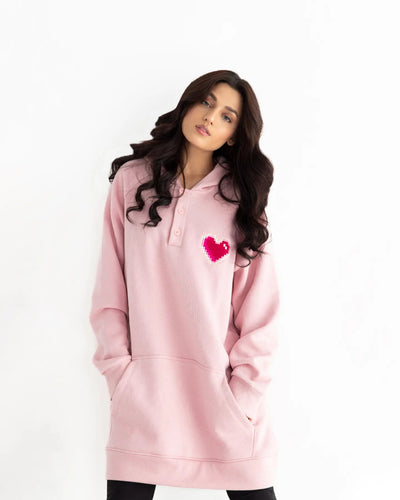 Pink Mid Hoodie