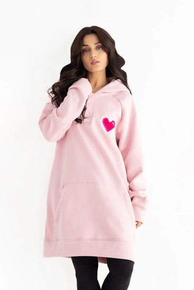 Pink Mid Hoodie