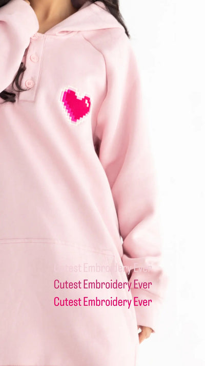 Pink Mid Hoodie